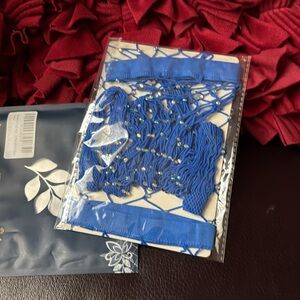 Brand new women sexy thigh high pantyhose in blue new with tag